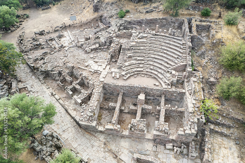 Принти на полотні Aigai Ancient City ruins, the city is one of the 12 Aiol cities in Western Anatolia