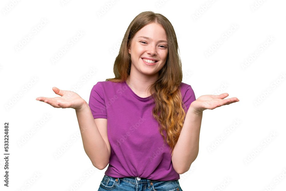Young pretty woman over isolated background happy and smiling Young pretty woman over isolated background happy and smiling