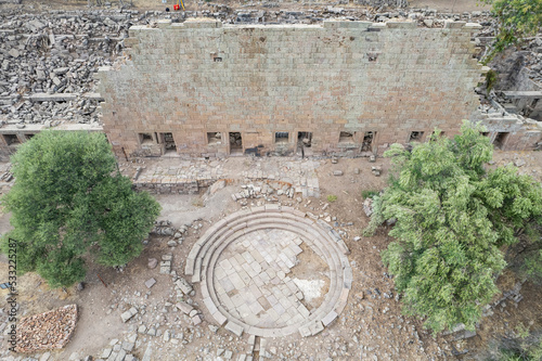 фотографія Aigai Ancient City ruins, the city is one of the 12 Aiol cities in Western Anatolia