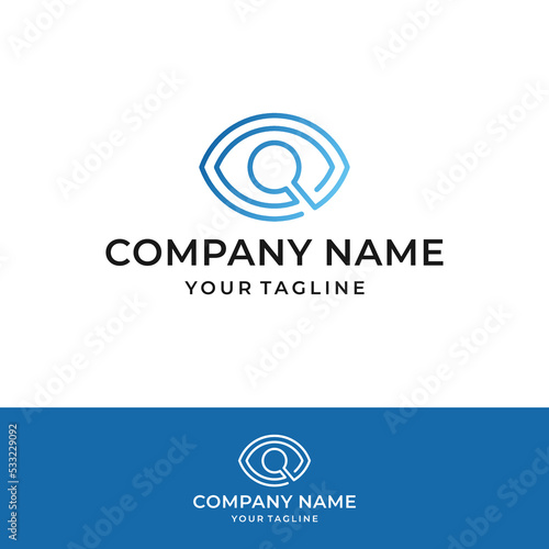 Line Art Eye Care Logo Design