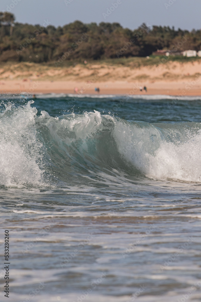 detail of sea waves with foam during a surf and travel week experience in Somo, Cantabria (Spain) detail of sea waves with foam during a surf and travel week experience in Somo, Cantabria (Spain)