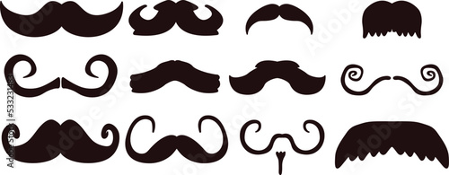 set of mustaches