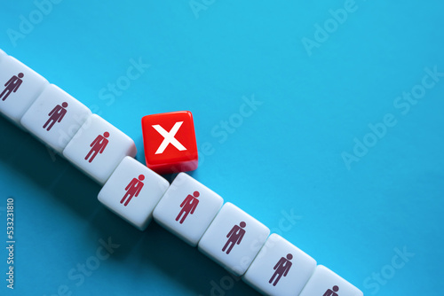 Tableau sur toile The dismissal of a worker hurts other employees