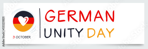 German Unity Day, held on 3 October.