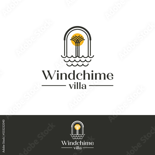 Line Art Villa Logo Design