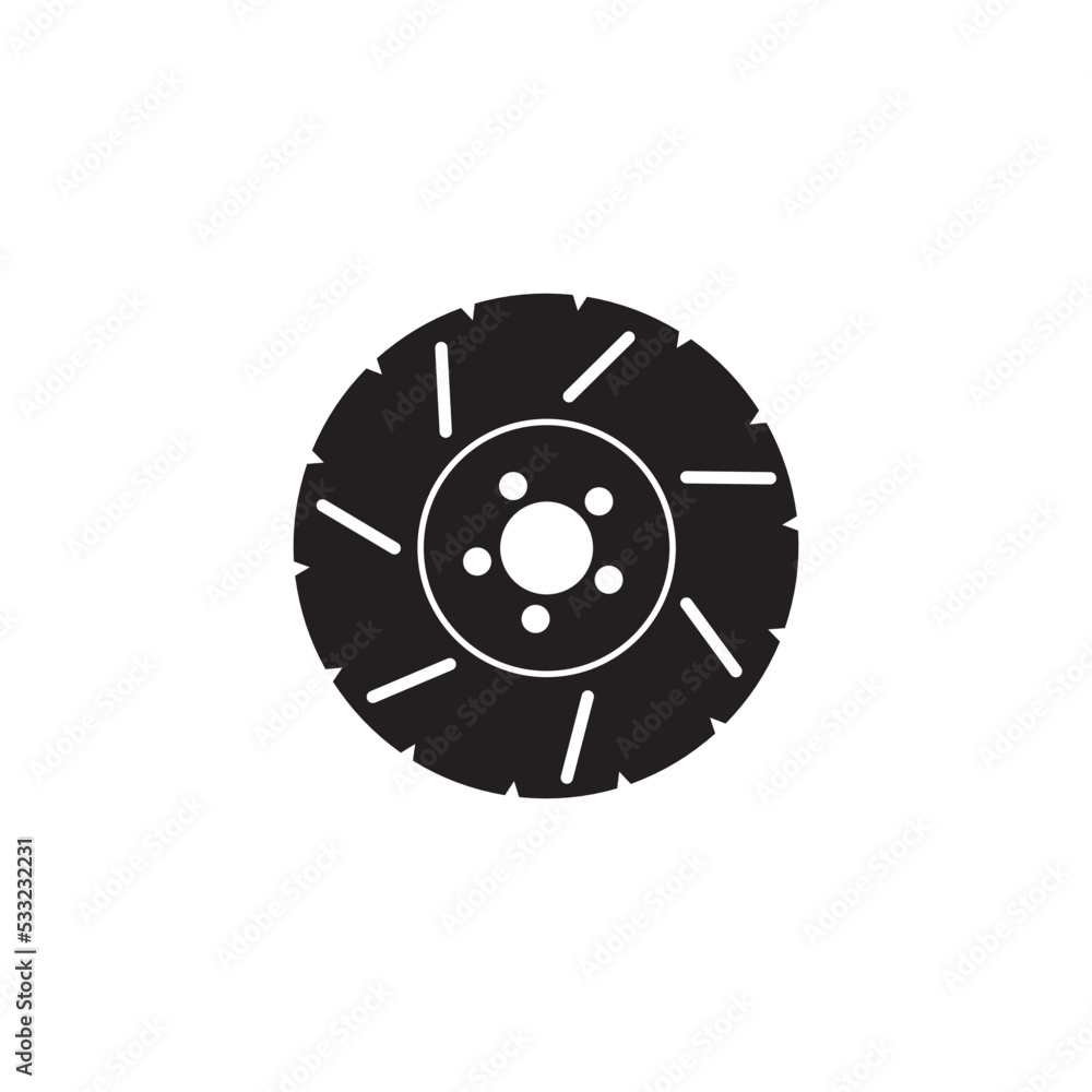 disc brakes icon logo vector design template disc brakes icon logo vector design template