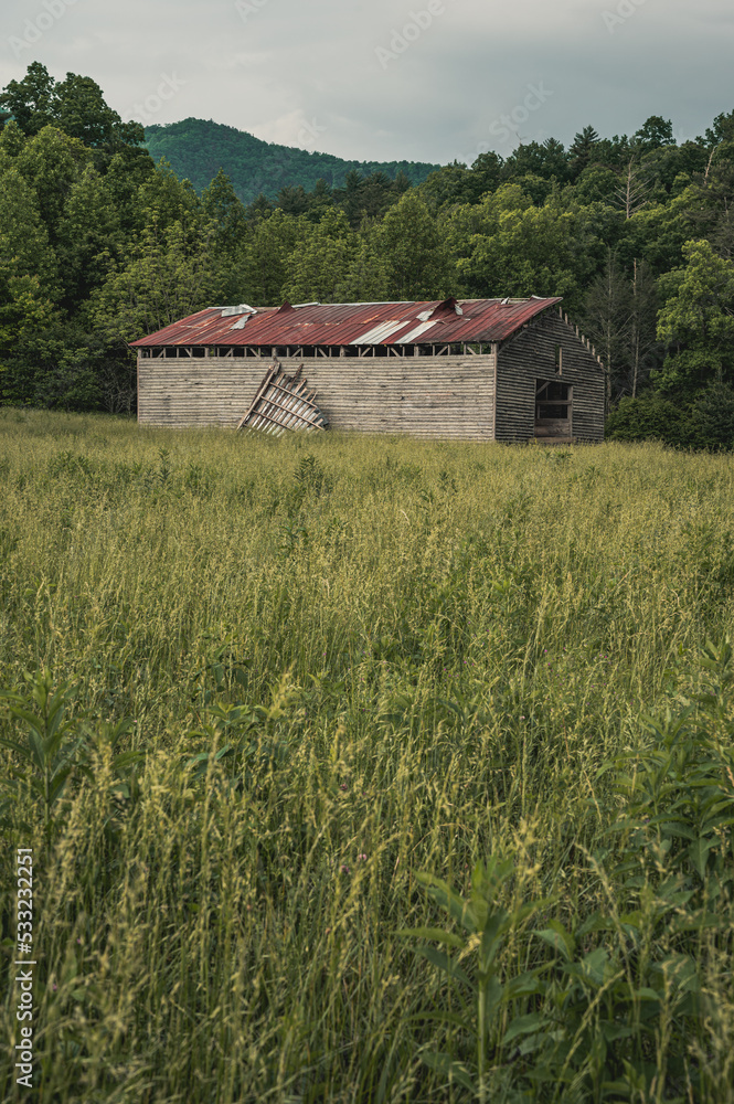 Old barn viewed from the Cades Cove Loop Road in the Great Smoky Mountains National Park Old barn viewed from the Cades Cove Loop Road in the Great Smoky Mountains National Park