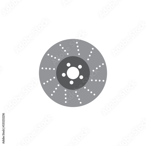 disc brakes icon logo vector design template