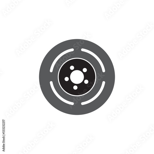 disc brakes icon logo vector design template