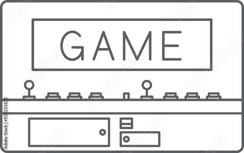 長方形アイコン ゲーム筐体