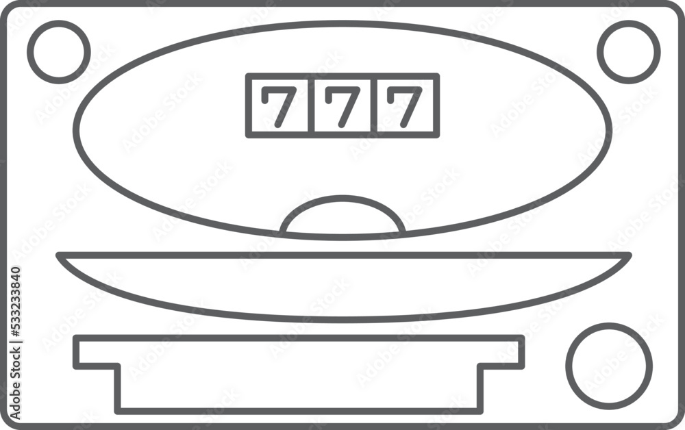 Obraz premium 長方形アイコン パチンコ