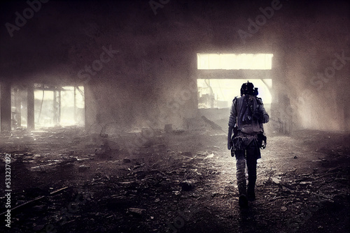 lone wonder, post-apocalyptic scene_1 © Mikiehl Design