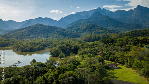 The exuberant Atlantic Forest within the protected area of the Guapiaçu Ecological Reserve, in the metropolitan region of Rio de Janeiro. photo