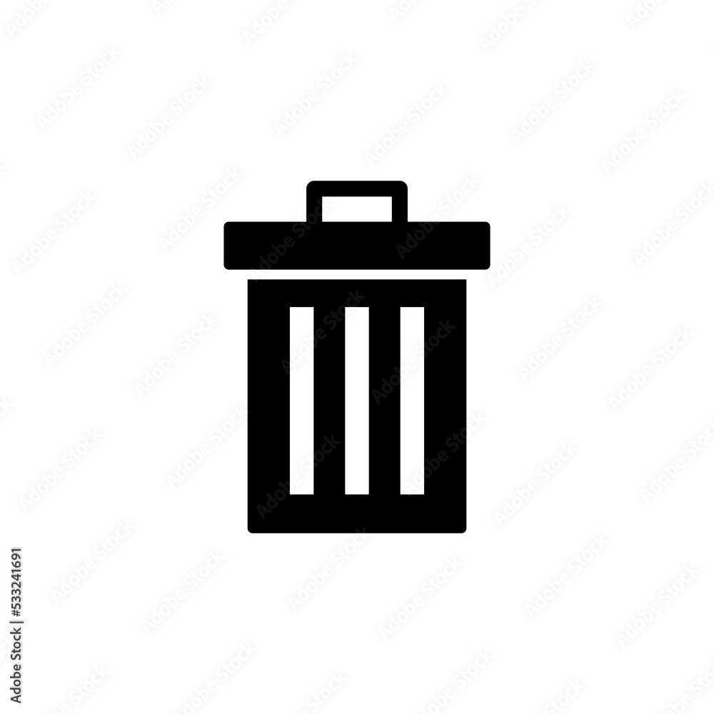 Trash icon vector for web and mobile app. trash can icon. delete sign and symbol. Trash icon vector for web and mobile app. trash can icon. delete sign and symbol.