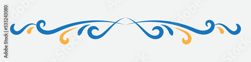 text delimiter for your projects. Vector illustration.