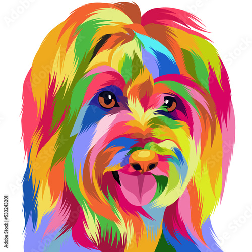Dog pop art illustrations