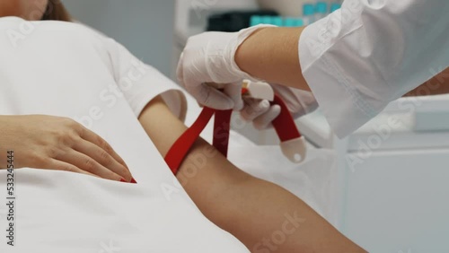 Wallpaper Mural Taking a blood test. Torontodigital.ca