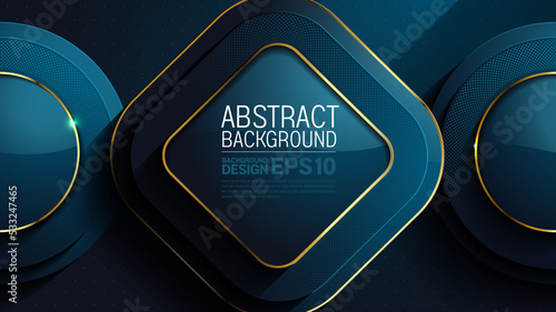 luxury abstract background dark blue color, straight lines overlap layer shadow gradients space composition, 3840 x 2160 monitor size for banner, flyer cover layout, template design