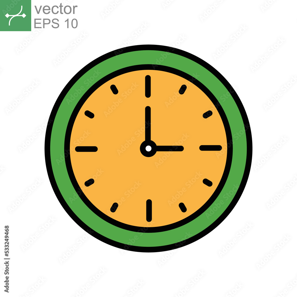 Wall clock, alarm time, fasting watch. Sahoor, sahur, suhoor time for muslim in ramadan kareem, the holy month. Clock, hour, mubarak, time icon. Vector illustration. Design on white background. EPS10 Wall clock, alarm time, fasting watch. Sahoor, sahur, suhoor time for muslim in ramadan kareem, the holy month. Clock, hour, mubarak, time icon. Vector illustration. Design on white background. EPS10