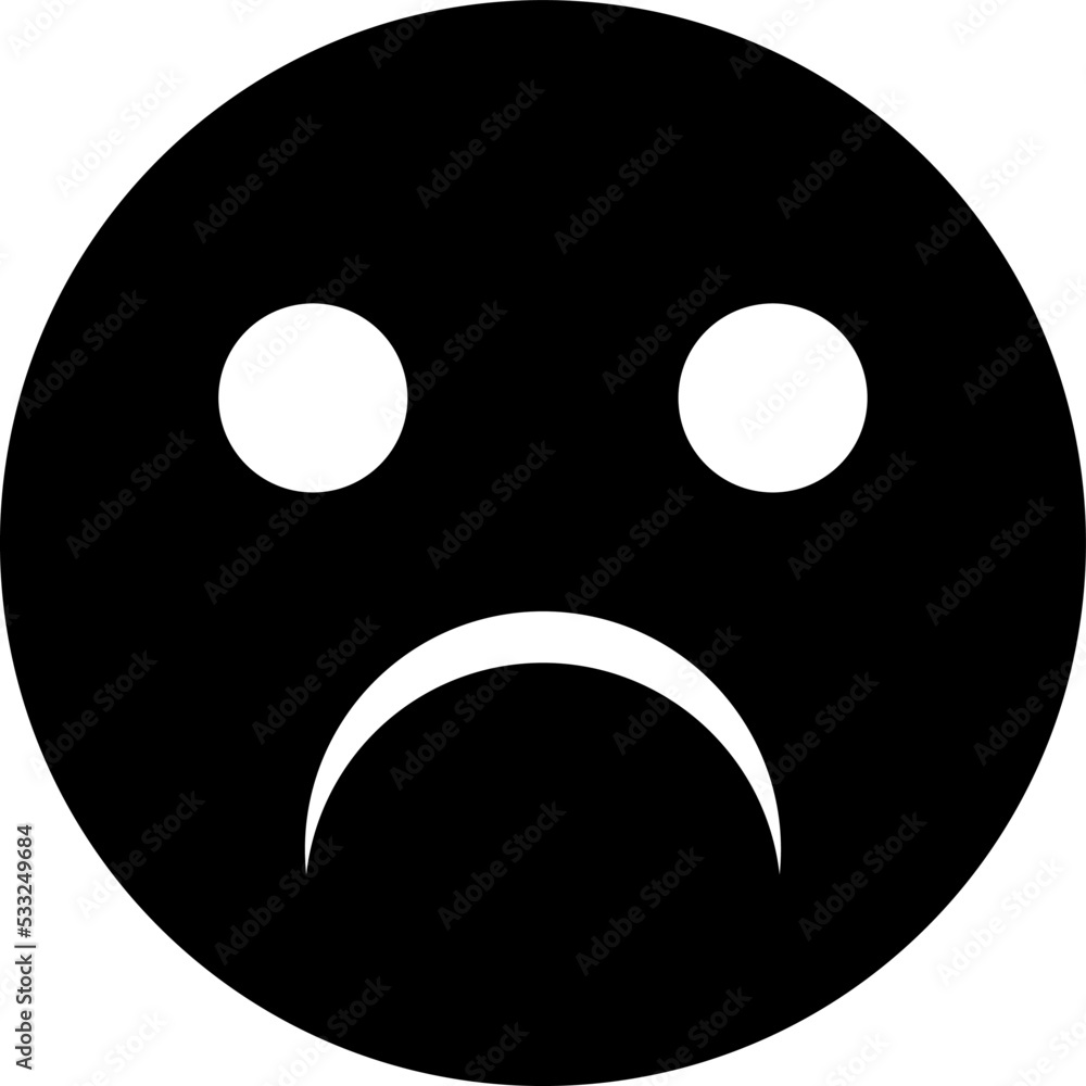 Isolated Frown Flat Icon. Sad Vector Element Can Be Used For Sad, Frown, Emoji Design Concept..eps Isolated Frown Flat Icon. Sad Vector Element Can Be Used For Sad, Frown, Emoji Design Concept..eps
