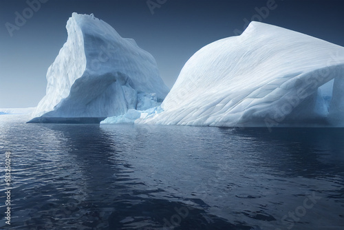 Icebergs in Antarctica © AICreations