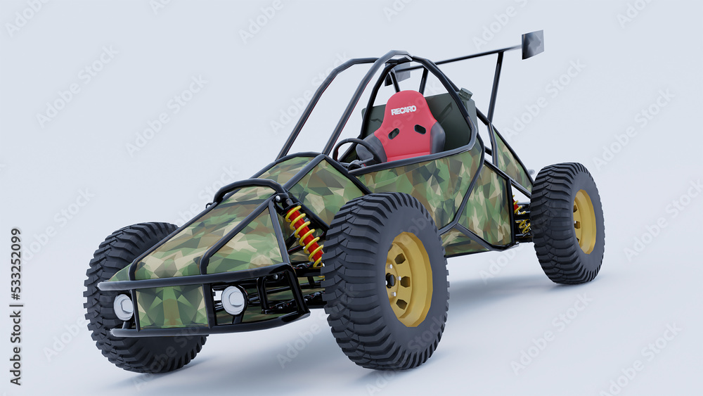 4x4 offroad concept buggy vehicle 3d