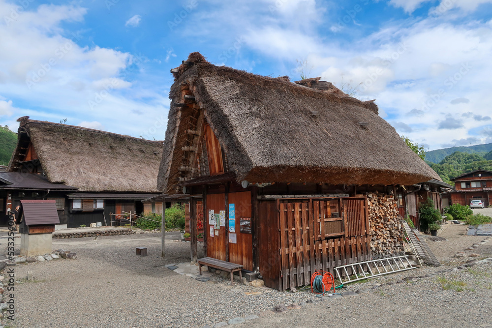 世界遺産の白川郷の合掌造り古民家 世界遺産の白川郷の合掌造り古民家