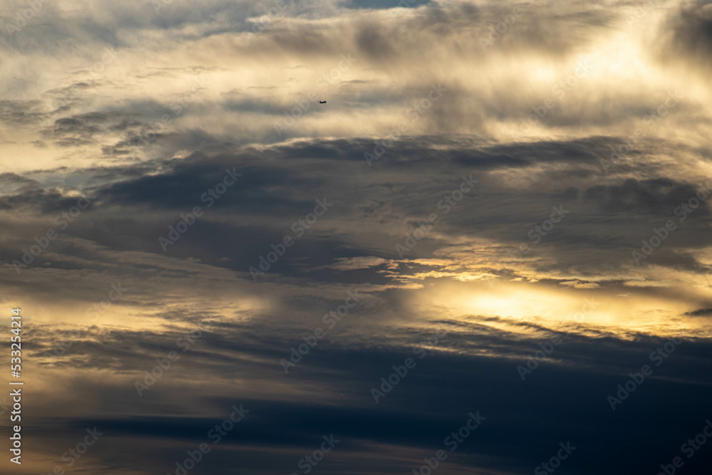 Fototapeta premium sunset in the clouds