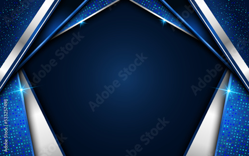 Realistic modern backgrounds with silver and blue pattern