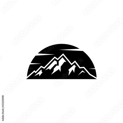 Mountain icon vector design templates