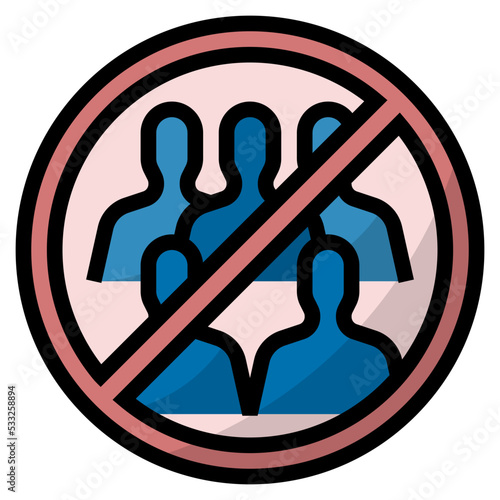 avoid crowds icon