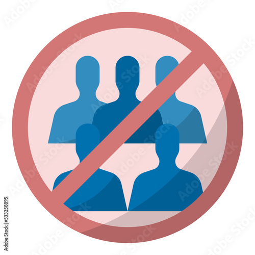 avoid crowds icon
