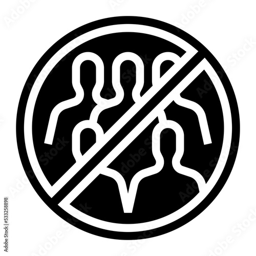 avoid crowds icon
