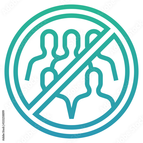 avoid crowds icon