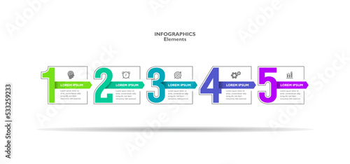 Infographic design icons for business concept