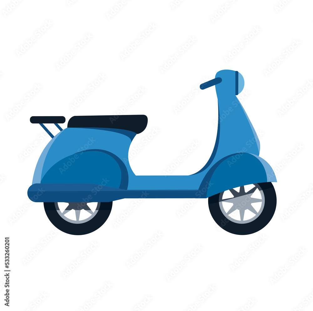 Obraz premium simple motorcycle cartoon