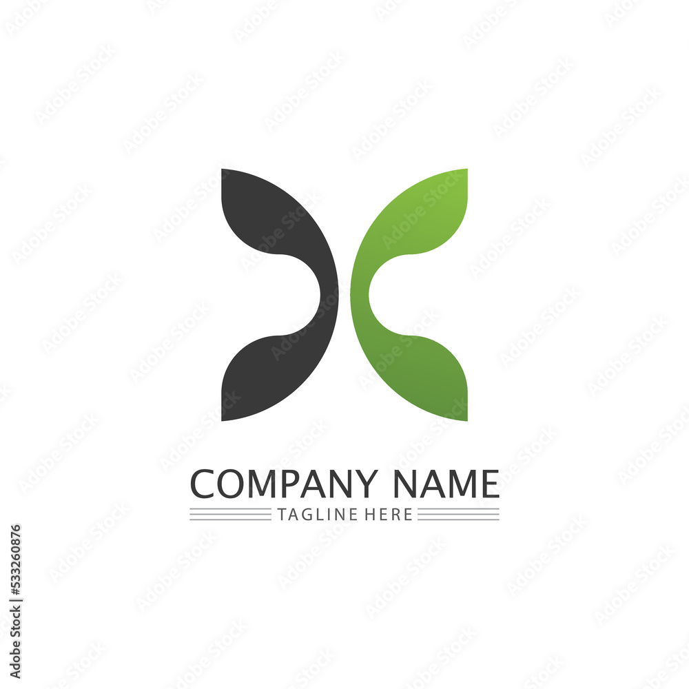 Business icon and logo design vector graphic