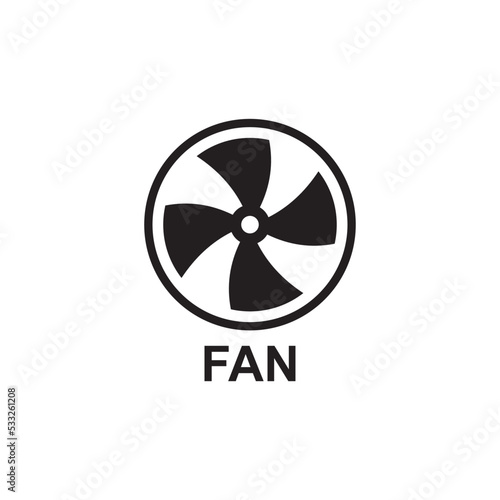 fan icon , conditioning icon vector