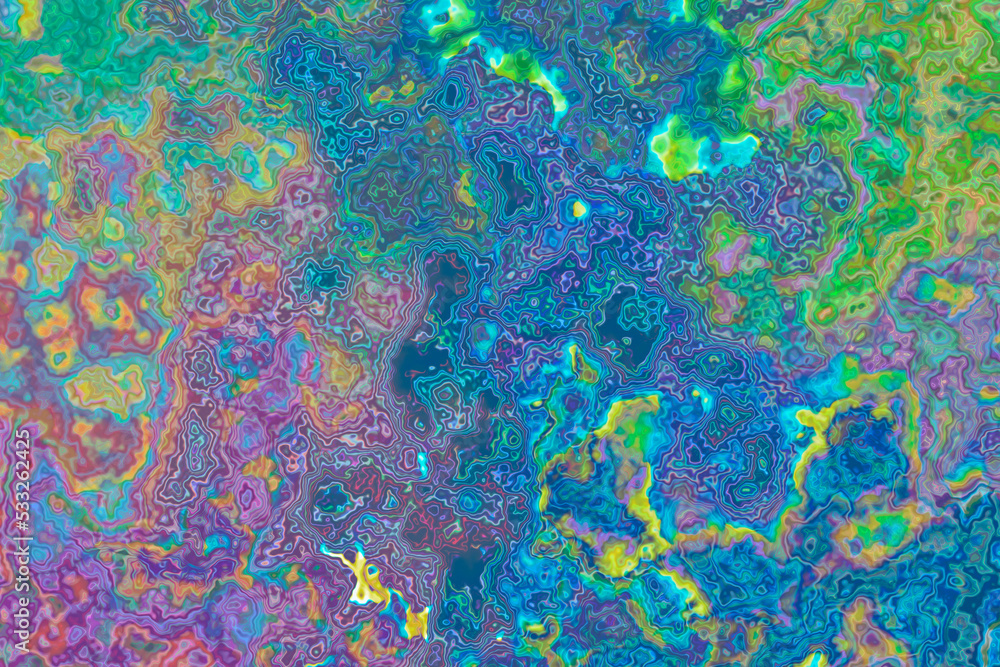 Abstract luminous textured liquid background