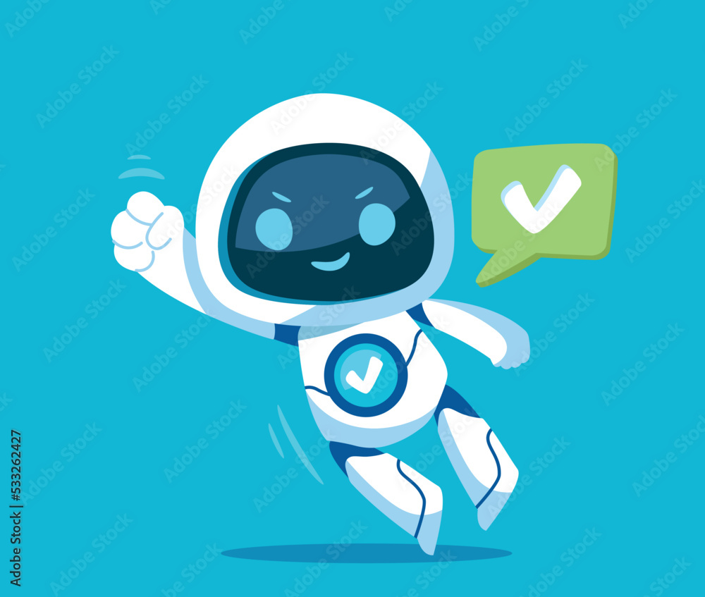 Cute robot icon. Artificial intelligence and ai. Chat bot, answers to ...
