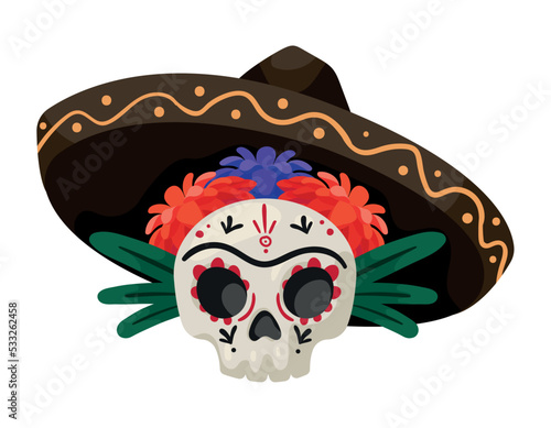 mexican mariachi skull