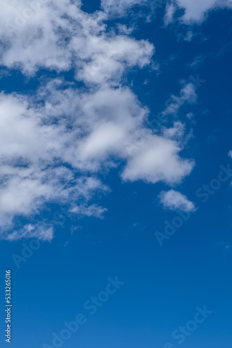 white clouds in the blue sky. cumulus. © mustafaoncul