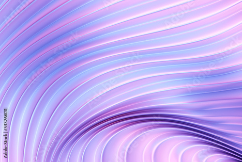 3d illustration of a classic purple abstract gradient background with lines. PRint from the waves. Modern graphic texture. Geometric pattern.