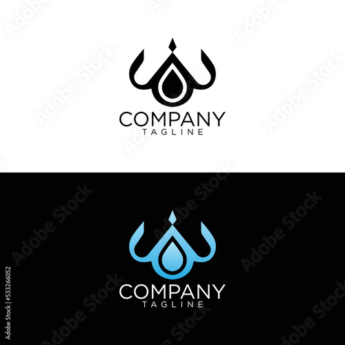 w drop logo design and premium vector templates