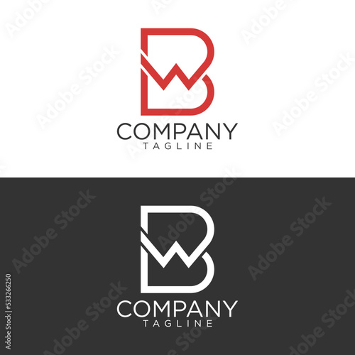 bw logo design and premium vector templates photo