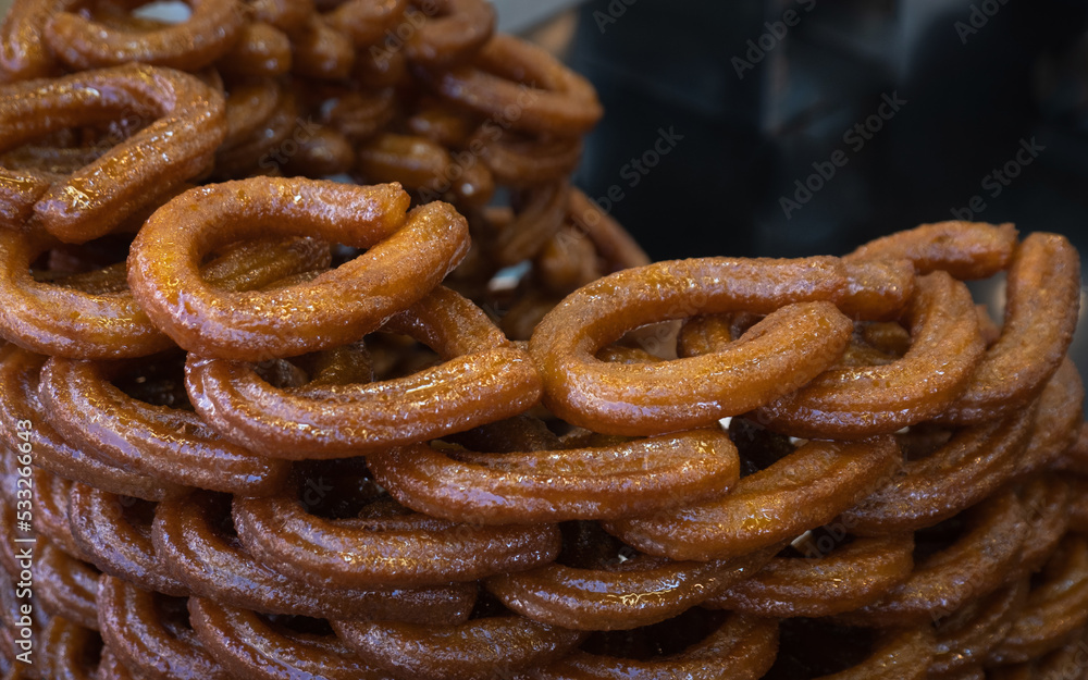 Halka tatli. Ring sweet one of the traditional desserts of Adana.Turkey. Halka tatli. Ring sweet one of the traditional desserts of Adana.Turkey.