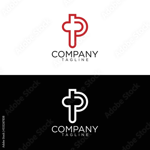 p logo design and premium vector templates