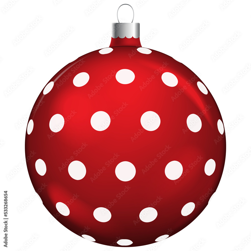 Red christmas balls object for decoration. Red christmas balls object for decoration.