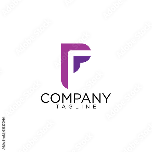 f logo design and premium vector templates