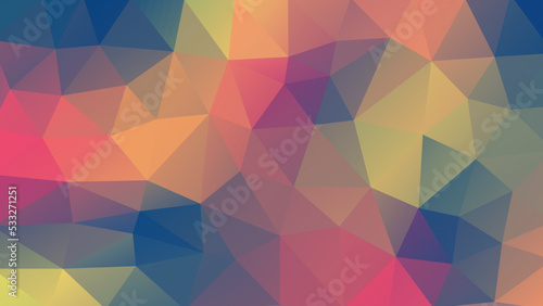 Abstract background in low poly style for visit card. Geometric illustration. Vector stylish polygonal banner. 